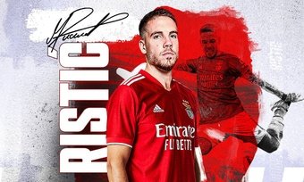 Ristic has signed a contract until 2026 with Benfica. Twitter/SLBenfica