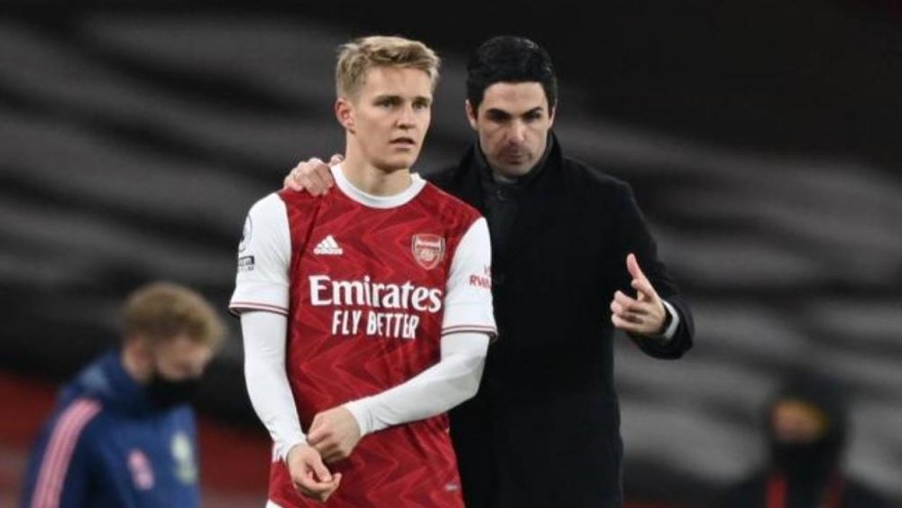 Martin Odegaard a trouvé la paix à Arsenal. AFP