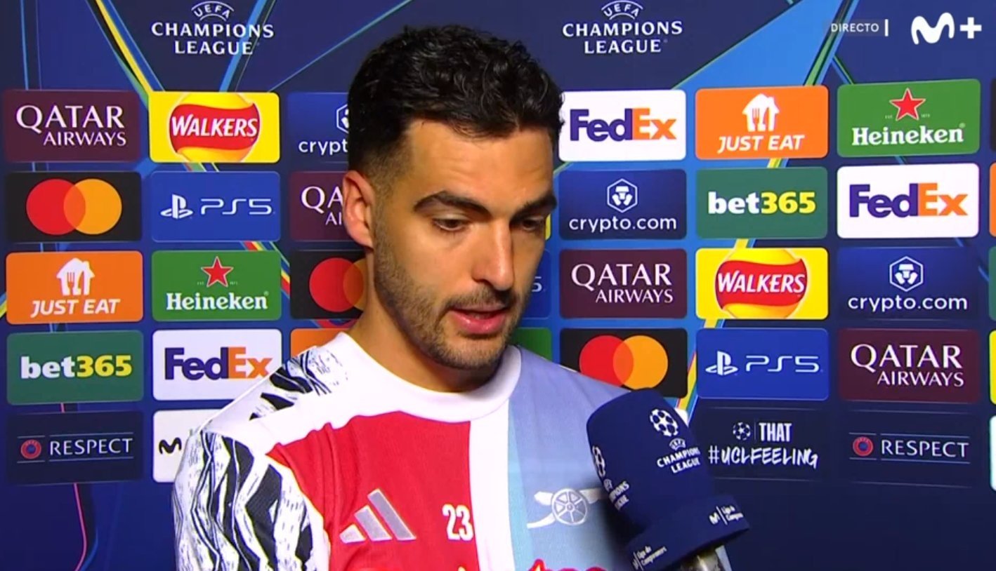 Mikel Merino habló ante la prensa. Captura/MovistarLigadeCampeones