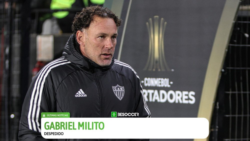 Milito deixa o comando do Atlético-MG. Besoccer