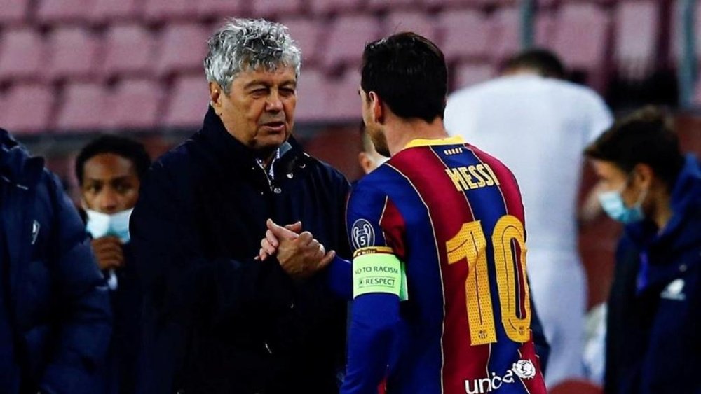 Lucescu reconoció que Messi no está en su mejor momento. EFE/Enric Fontcuberta
