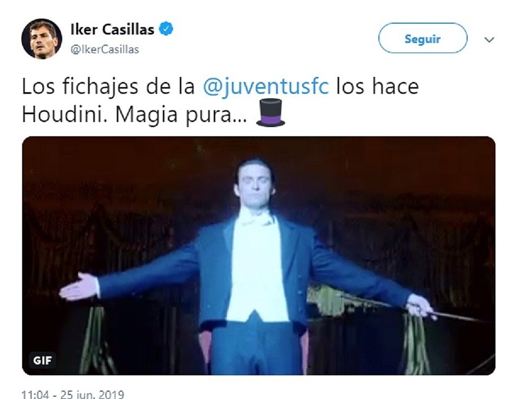 Il misterioso messaggio di Casillas sulla Juventus. Captura/IkerCasillas
