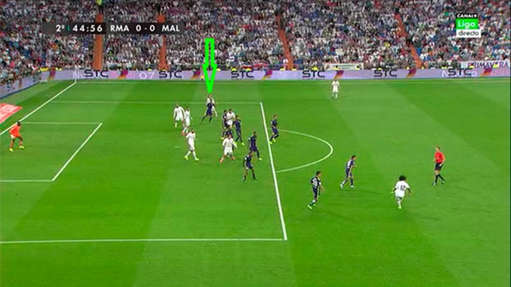 Modric estaba en posición legal pero el gol de Isco fue anulado por fuera de juego. Twitter.