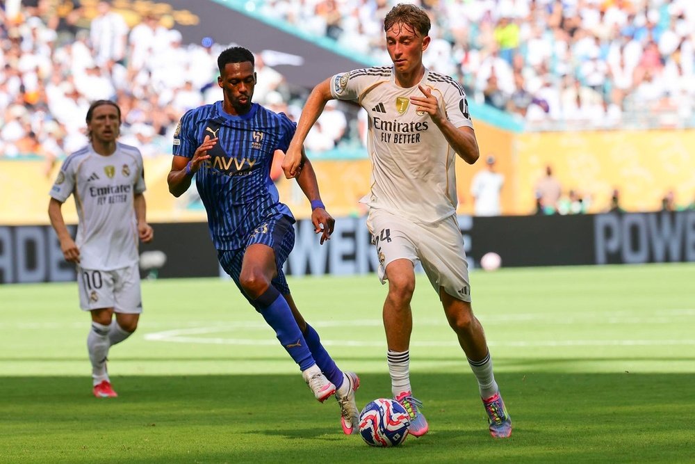 Dean Huijsen made his Real Madrid debut with a draw against Al Hilal. EFE
