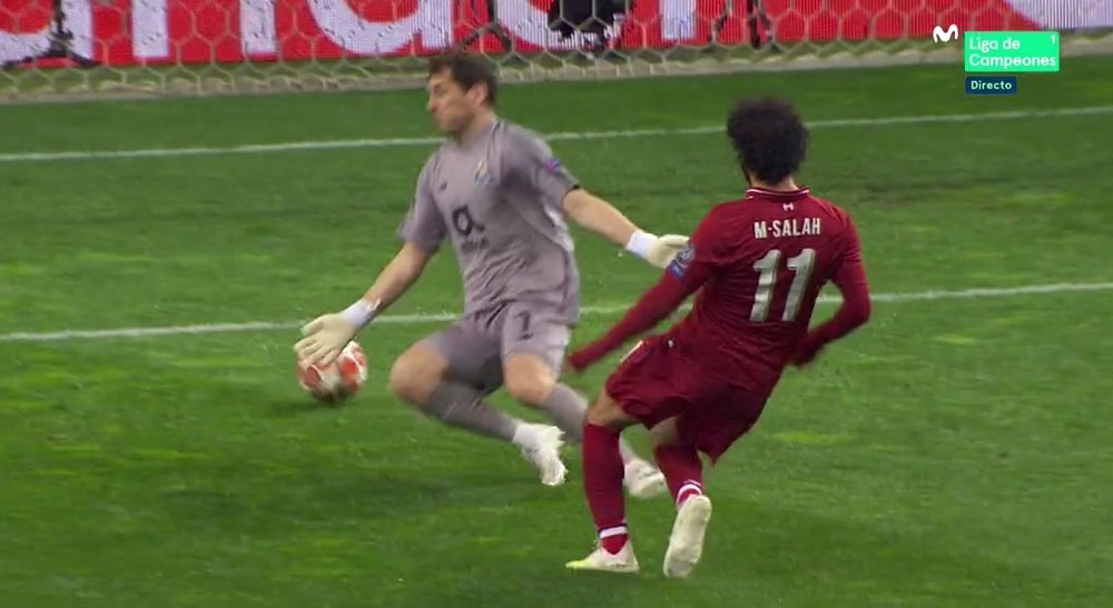 Salah no falló a su cita con el gol. EFE
