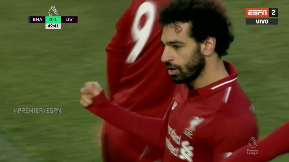 Salah le dio un respiro al Liverpool. ESPN2