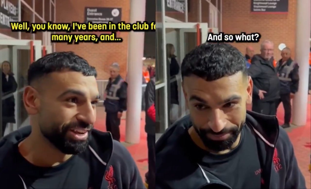 Salah's contract with Liverpool expires at the end of the season. Screenshots/NBCSportsSoccer