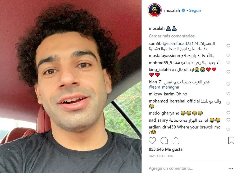 Salah semble plus jeune. Instagram/Mosalah