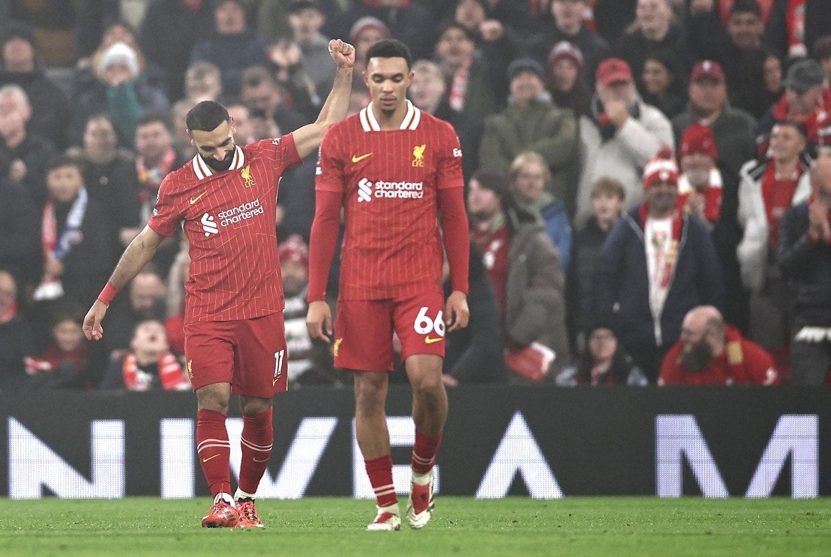 Mohamed Salah sentenció el 'Boxing Day' en Anfield. EFE