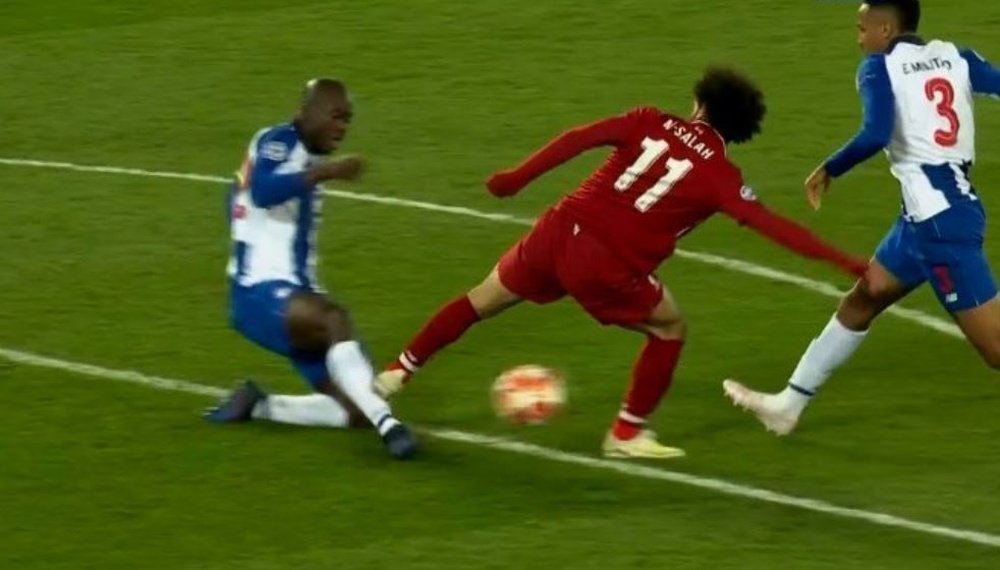 Pinto da Costa analisou a dura entrada de Salah sobre Danilo. Captura/FoxSports
