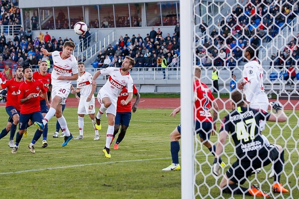 Timofeev hizo el tanto de la victoria para el Spartak. FCSpartakMoscow