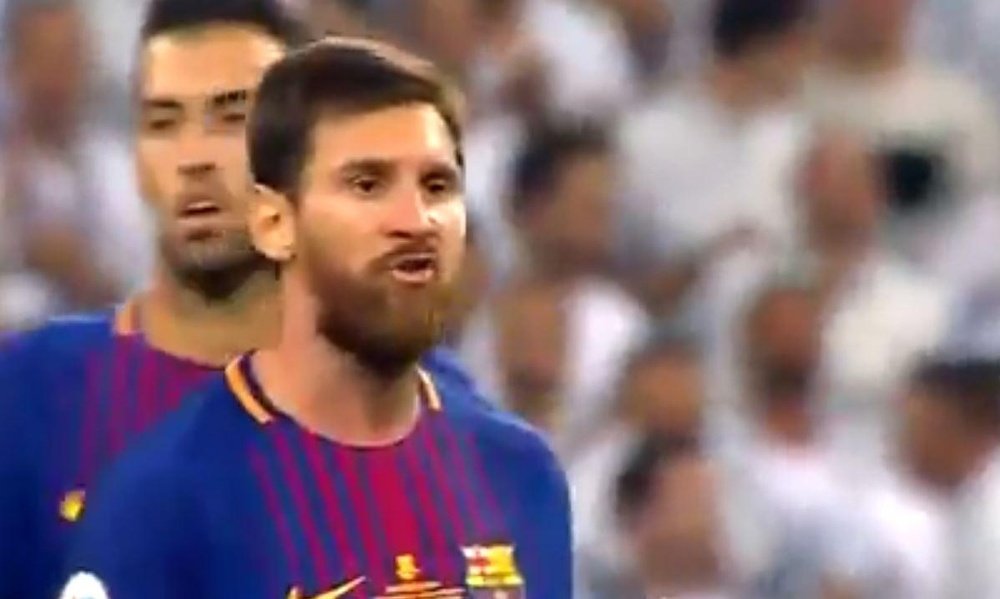 Messi n'a pas eu la langue dans sa poche. Telecinco