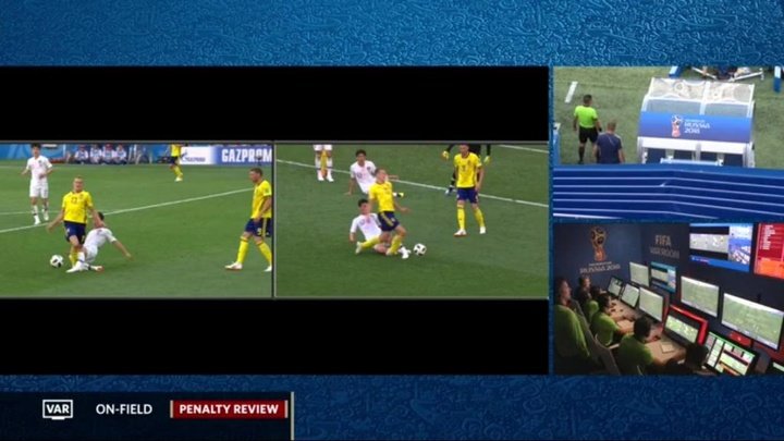 Le VAR a converti un contre de la Corée en penalty pour la Suède