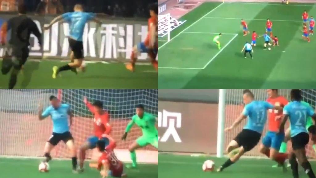 Hamsik desperdició dos ocasiones claras. Capturas