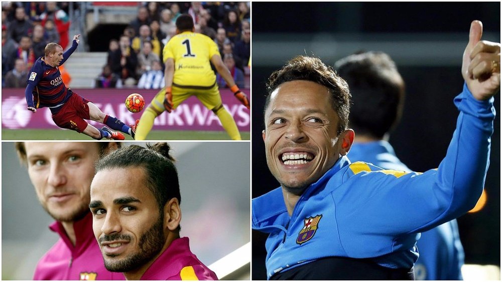 Mathieu, Douglas y Adriano están cerca de despedirse del Barça. BeSoccer