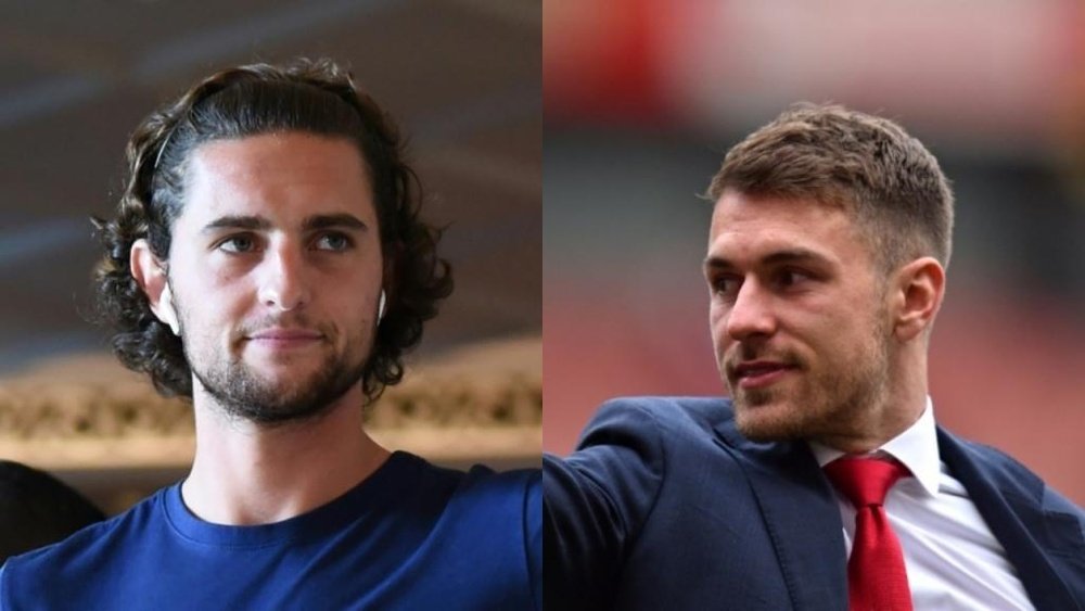 Rabiot y Ramsey no han tenido minutos. AFP