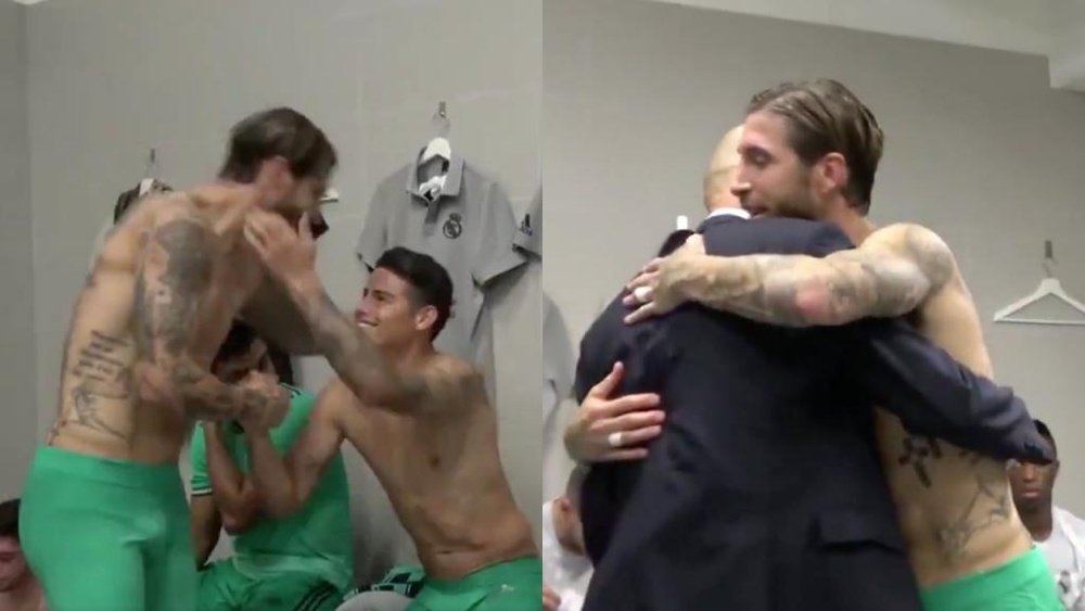400 wins for Ramos. Screenshot/RealMadridTV