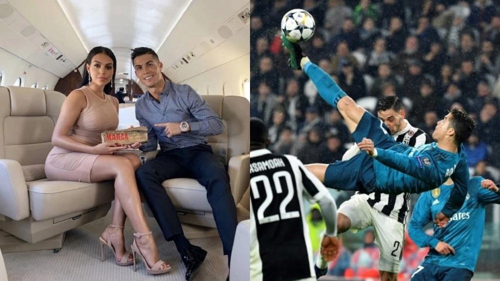 Cristiano eligió a Georgina sobre su mejor gol. Instagram/AFP