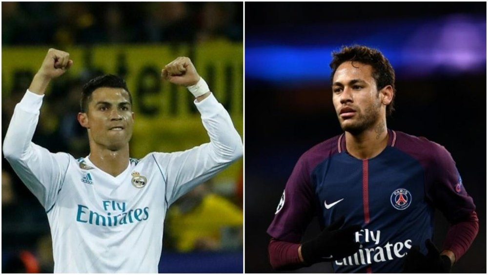 Cristiano y Neymar quieren reinar en la Champions. BeSoccer