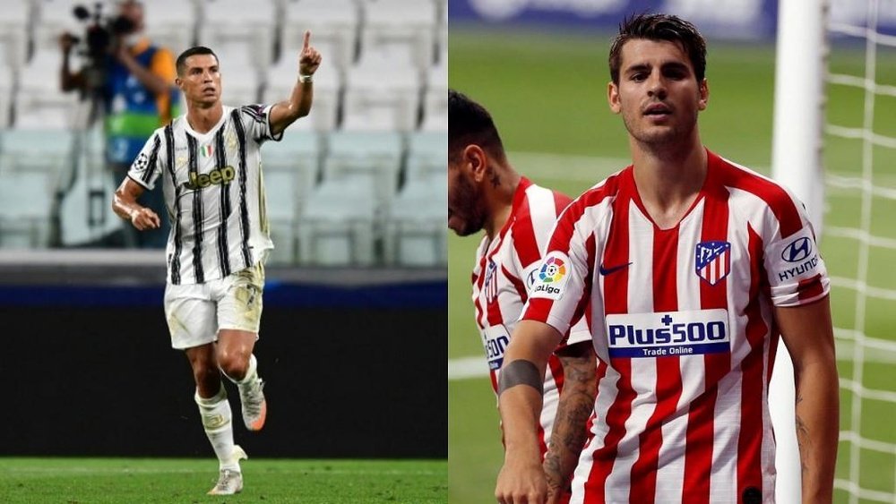 Cristiano y Morata, juntos de nuevo. AFP/EFE