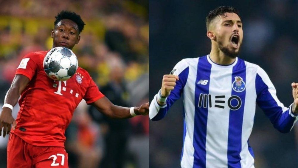 Alaba y Alex Telles podrían provocar una guerra de laterales. AFP