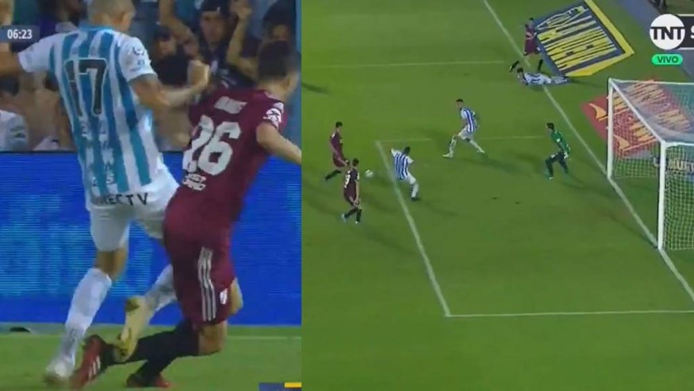 Del penalti no pitado a al fallo de Suárez. Captura/TNTSportsLA