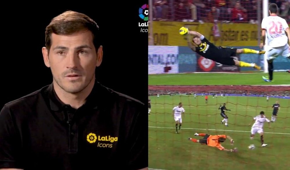 Casillas recordó sus mejores paradas como madridista. Twitter/LaLiga