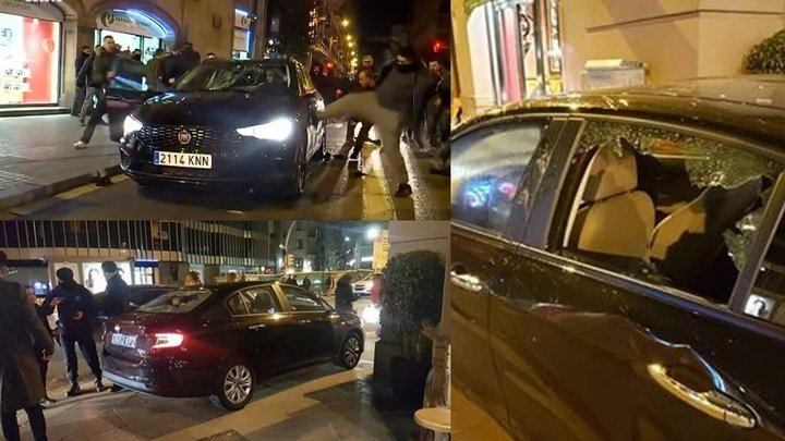 La portera del Girondins, atacada por taxistas en Barcelona