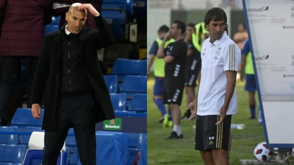 Raul, l'élu de Madrid si Zidane décide de s'en aller. AFP/EFE