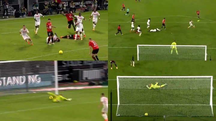 El Rennes consuma en el añadido la primera derrota del Mónaco