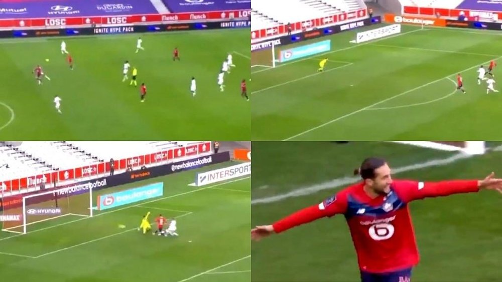 Yazici hizo el segundo en una contra. Captura/BeINSports