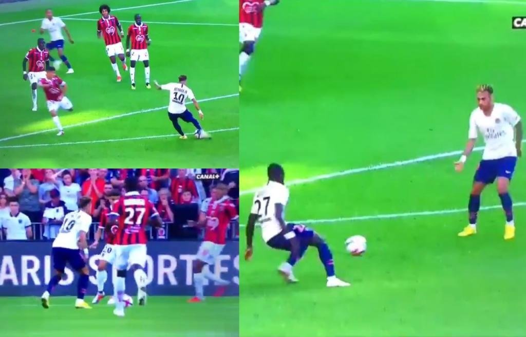 Neymar abrió el marcador en el minuto 22. Captura/Canal+