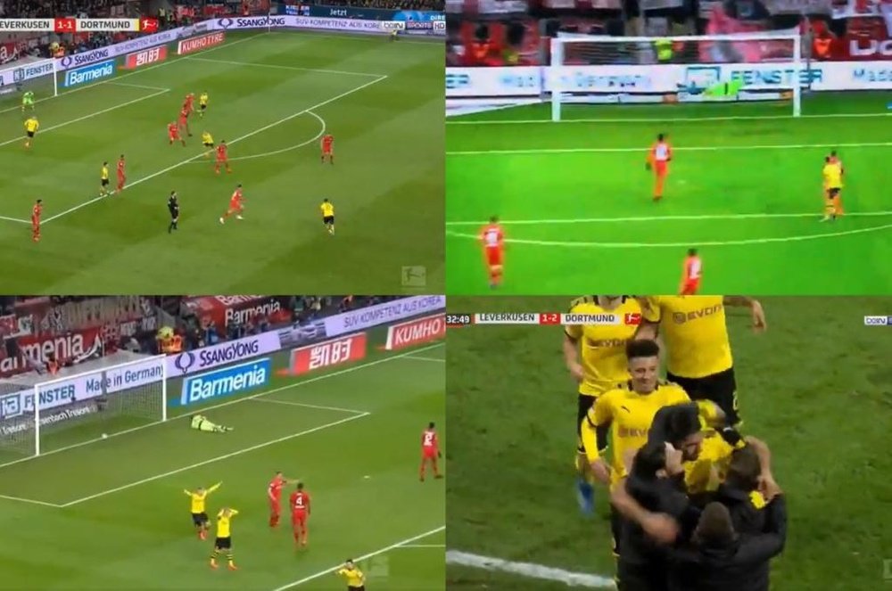 Super Emre Can: goal pazzesco al debutto da titolare con il Dortmund. Captura/Movistar