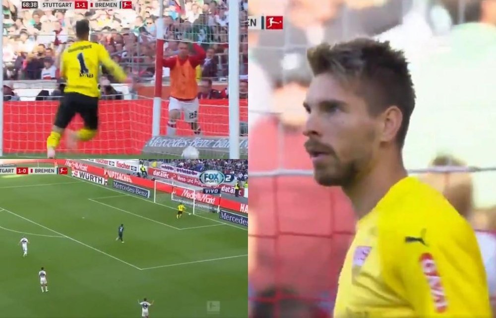 El gol encajado por Zieler ya ha dado la vuelta al mundo. Captura/FOXSports