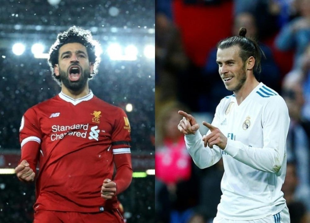 Salah y Bale se verán las caras en Kiev. AFP
