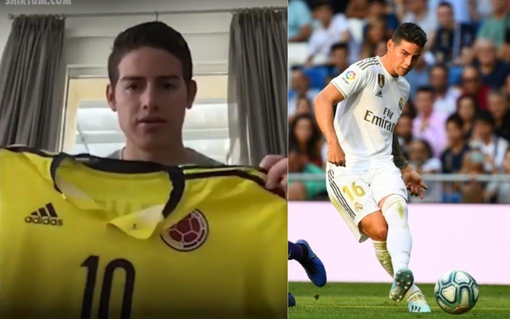 James a donné son maillot le plus spécial pour lutter contre le COVID-19. Shirtum/AFP