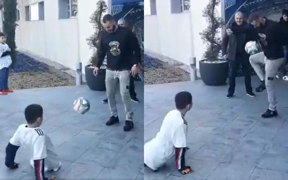 Benzema had a very big heart. Twitter/KarimBenzema