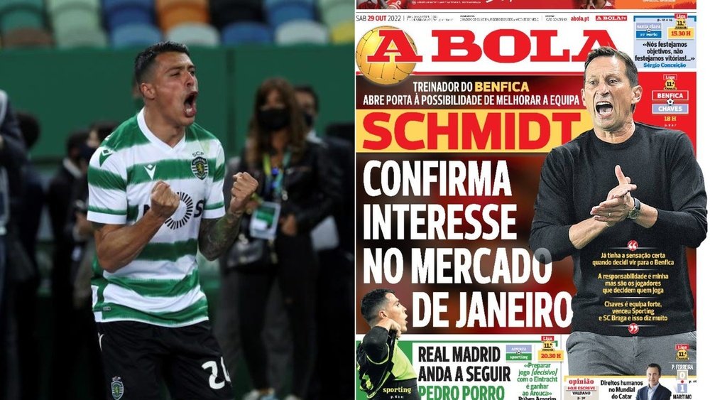 Pedro Porro tiene contrato con el Sporting de Portugal hasta 2025. EFE/Captura/ABOLA