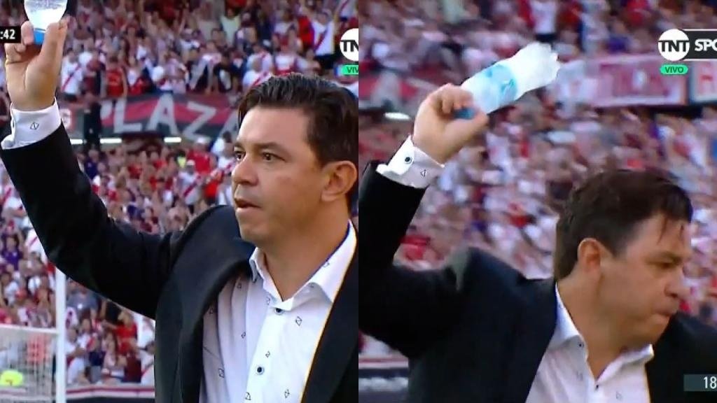 El gran cabreo de Gallardo pidiendo un penalti que no fue
