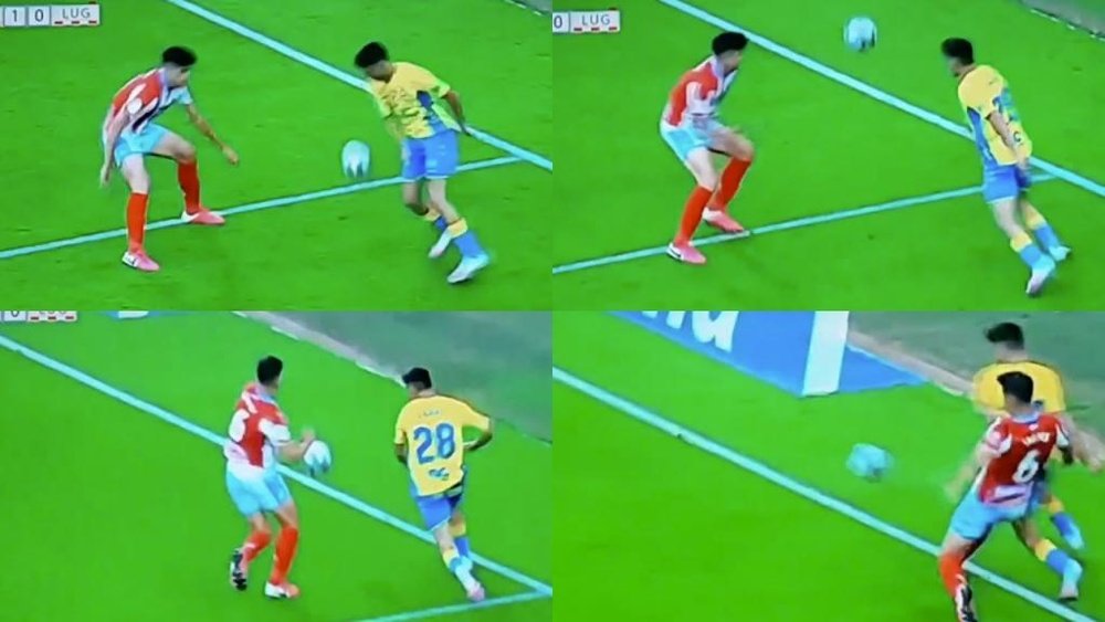 Pedri hizo una obra de arte ante el Lugo. Capturas/MovistarLaLiga