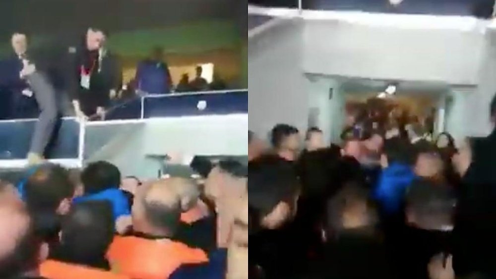Le président de Fenerbahçe devient fou et se bat avec ses supporters !