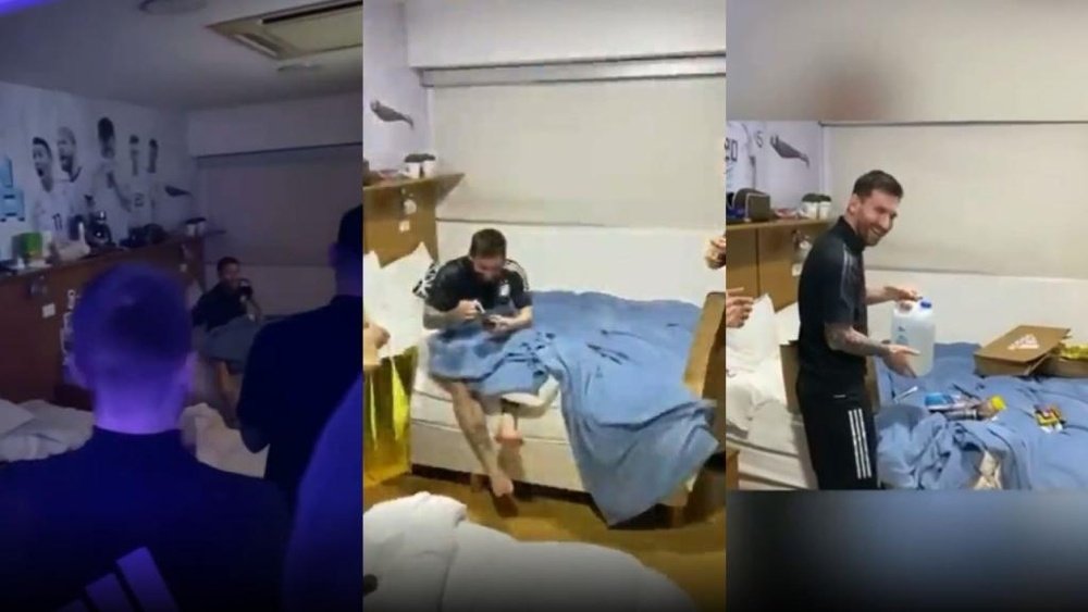 La Selección Argentina le dio una sorpresa a Messi por su cumpleaños. Instagram/leomessi