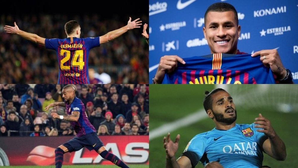 Até quatro jogadores do Barcelona encerram seus vínculos com o Barcelona. AFP/EFE