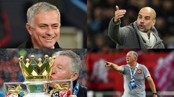 Top 10 managers with the most titles