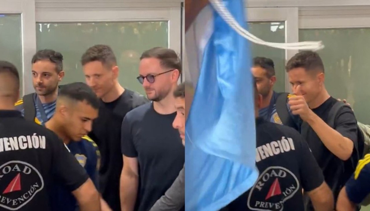 Locura con Ander Herrera tras llegar a Buenos Aires: 