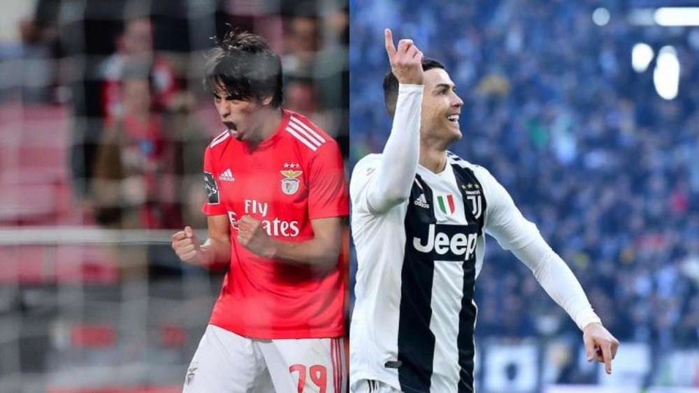 João Félix vs Cristiano: discípulo chega com mais gols. AFP