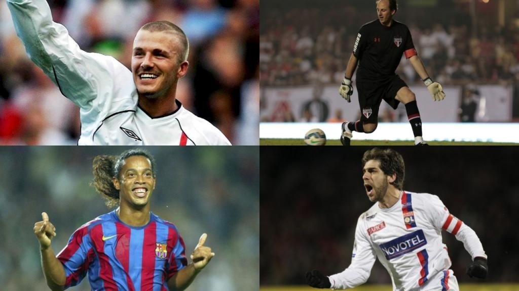 Os 10 jogadores com mais gols de falta da história