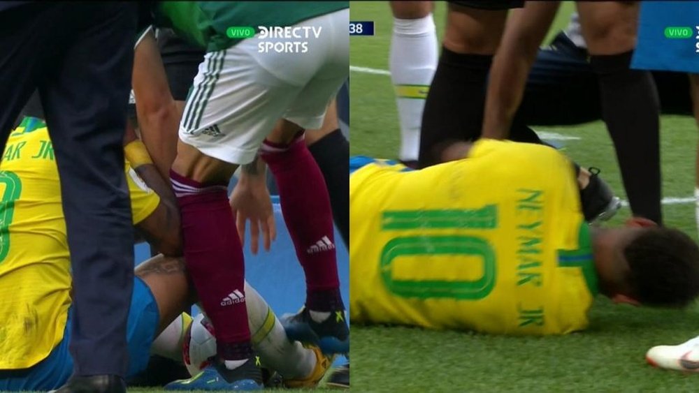 Layún pisó a Neymar. DirecTVSports