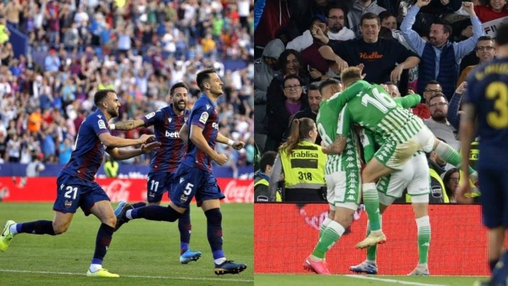 El Levante y el Betis le han hecho pupa a Barcelona y Real Madrid. AFP - EFE