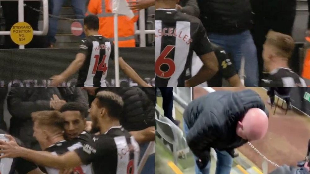 Hayden scored, but Ritchie caused injury to one Newcastle supporter. Capturas/NUFC
